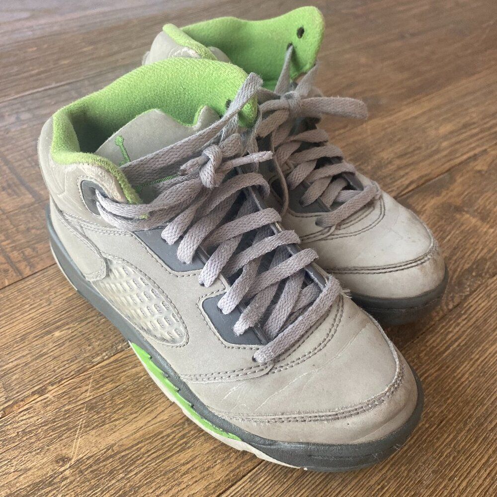Toddler Nike Jordan 5 Retro Green Bean Sneakers Shoes DQ3735-003 Size 12C